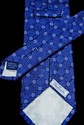 Faconnable Tie ~ Blue with White Designs~Made in F