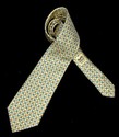 Hermes Tie ~ Light Yellow with Flowers ~ Great Sum