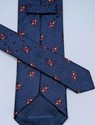 Ermenegildo Zegna Tie ~ Navy with Pink & Peach Det