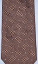 Giorgio Armani Tie~ Brown Woven Symmetrical Design