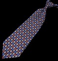 Christian Dior Tie- Black with Red, White and Blue