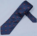 Ermenegildo Zegna Tie ~ Navy with Pink & Peach Det