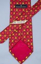 Ermenegildo Zegna Tie ~ Red with Yellows & Orange 