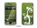 Butterfly Green Skin Sticker Case For iPhone 3G 3G