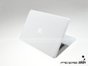 White Carbon Fiber Cover Skin Sticker 4 MacBook Ai