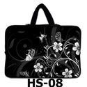 White Flower 10" 10.2" Handle Bag Case for HP Dell