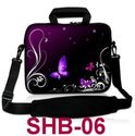 Purple Butterfly 15" 15.6" Laptop Shoulder Sleeve 