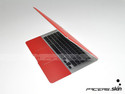 Red Carbon Fiber Cover Skin Sticker For MacBook Pr