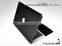 Black Carbon Fiber Sticker Skin Cover F Macbook Pr