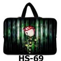 Rose Laptop Sleeve Soft Case Bag Cover 15.4" w/han