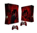 Cool Red Skull Sticker Cover for Xbox 360 Slim Con