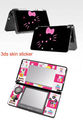 Black KITTY 4 peices Sticker Skin for Nintendo 3DS