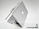 Silver Carbon Fiber Case Skin Sticker 4 MacBook Ai