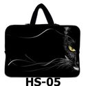 15"- 15.6" Black Cat Face Laptop Carry Bag Netbook