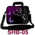 15" 15.6" Butterfly Laptop Bag Case Cover W/Should