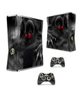 Red Eye Skull Sticker Cover for Xbox 360 Slim Cons