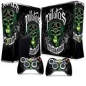 Cool Skull Sticker Skin for Xbox 360 Slim Console 