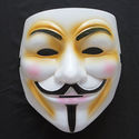 Cosplay Dizzy Gold Yellow V for Vendetta Movie Adu