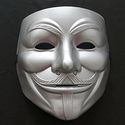 Cosplay New Silver Color V for Vendetta Adult Fawk