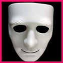 Cosplay New Full Face Plastic Plain Hip-hop Mask f