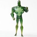 DC SUPERMAN BATMAN JLU CLEAR GREEN AMAZO FIGURE LO