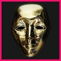 Golden Drama Opera Face Full Mask Masquerade Costu