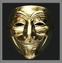 Cosplay Gold V for Vendetta Movie Adult Fawkes Mas