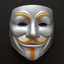 Cosplay New Silver Color V for Vendetta Adult Fawk