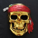 Cosplay Gold Skull Pirate Masquerade Full Face Mas