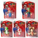 SUPER MARIO BROS LUIGI TOAD COLLECTION 5 SET FIGUR