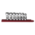 7PC 3/8"" DRIVE 6PT FLEX SAE SOCKET SET