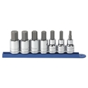 7PC 1/2"" DRIVE METRIC HEX BIT SOCKET SET