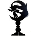 Halloween Black Wood Tabletop Decoration- Witch