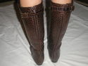 BCBG Max Azria Boots croco patent Leather Womens B