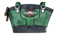 Guess Whitney Satchel Bag, Green Multi 