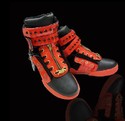 Justin Bieber Supra TK Society Shoes Orange / Blac