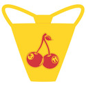 Sweet Shot Yellow, Pink, Black Thong from Run Out
