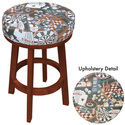 Sterling Padded Bar Stool, Mahogany w/Game Room Pr