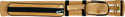 Sterling Brown Designer Pool Cue Case for 2 Cues