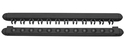 Roman Style 2 pc Wall Rack, Black, 12 Pool Cue