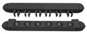 Roman Style 2 pc Wall Rack, Black, 6 Pool Cue