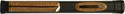 Sterling Black/Brown Fancy Cue Case for 2 Cues and