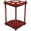 Sterling Deluxe Corner Cue Rack, Mahogany, 8 Cue