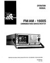 IFR FM-AM-1600S Service Monitor Operation Manual I