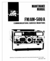 IFR FM/AM-500A Service Monitor Maintenance & Opera