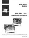 IFR FM / AM 1500 Service Monitor Maintenance & Ope