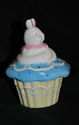  Bunny Cupcake Porcelain/Ceramic Keepsake/Trinket 