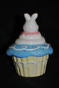  Bunny Cupcake Porcelain/Ceramic Keepsake/Trinket 