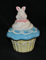  Bunny Cupcake Porcelain/Ceramic Keepsake/Trinket 