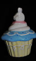  Bunny Cupcake Porcelain/Ceramic Keepsake/Trinket 